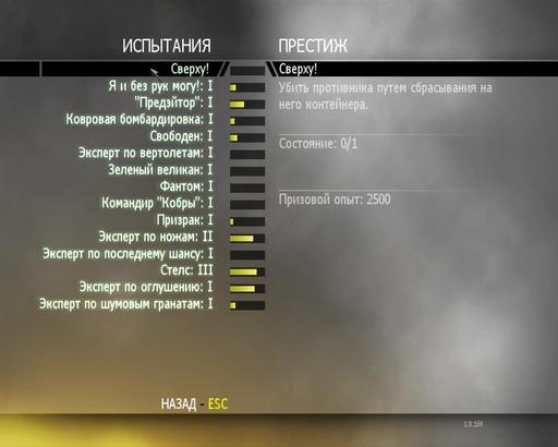 Modern Warfare 2 - Престиж. Что дает? Как отличить?